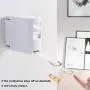 LSS Invisible Telescopic Clothesline with Hanger Holes, 4.2 m Punch-Free Wall-Mounted Stretch TPU Drying Rack for Indoor and Outdoor, White