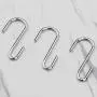 BAYEAR 10 piececarbon Steel Silver S-Shaped Hooks, S Hooks, Hanger Hooks, Durable Metal Hooks, Suitable for Kitchen, Bathroom Closet, Office Flower Basket, Garden Plants or Outdoor Activities. BAYEAR 10 piececarbon Steel Silver S-Shaped Hooks, S Hooks, Hanger Hooks, Durable Metal Hooks, Suitable for Kitchen, Bathroom Closet, Office Flower Basket, Garden Plants or Outdoor Activities.