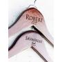 2 Personalized, Engraved Wedding Dress Hangers by Left Coast Original