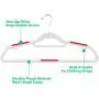 Vremi Clothes Hangers 20 Pack - Non Slip Ultra Slim Plastic Hanger Set with Secure Grip Strips and Durable Chrome Metal Hooks - Gray and Multi Color Vremi Clothes Hangers 20 Pack - Non Slip Ultra Slim Plastic Hanger Set with Secure Grip Strips and Durable Chrome Metal Hooks - Gray and Multi Color