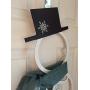 Monogram Snowman Door Hanger - Winter Door Hanger - Snowman Initial Wreath - Monogram Snowman Wreath - Winter Door Decoration - Wood Hanger