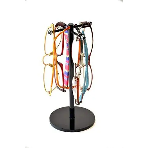 SpecsUp - Desk Eyeglass Holder, Stand. Sunglasses Organizer. Reading Glasses Display, Rack, Hanger. Modern and Elegant Unique Holiday Gift for Women and Men.