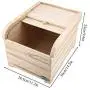 Rice Storage Bin, Paulownia Wood Shuttered Cereals Storage Container Great for Cereals Rice Kitchen Storage Boxes with Cover 10Kg(#01) Rice Storage Bin, Paulownia Wood Shuttered Cereals Storage Container Great for Cereals Rice Kitchen Storage Boxes with Cover 10Kg(#01)