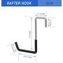 POETISKE Rafter Hook Ladder Bike Hanger Garage Storage Organizer Vinyl Coated Black 4PACK