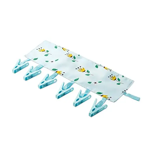 Doyofa Portable Folding Cloth Hanger Travel Cloth Rack With 6 Clothespins Doyofa Portable Folding Cloth Hanger Travel Cloth Rack With 6 Clothespins