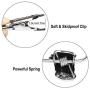STARVAST 20 Pcs Laundry Hanging Hooks Boot Hanging Hold Clips, Portable Stainless Steel Boot Hangers Hanging Clothes Pins for Closet Travel Home