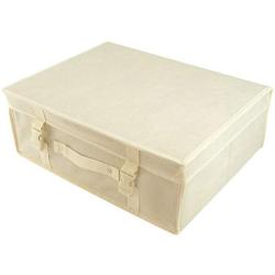 HANGERWORLD Small Ivory Wedding Dress Bridal Gown Garment Storage Boxes and Travel Carry Case