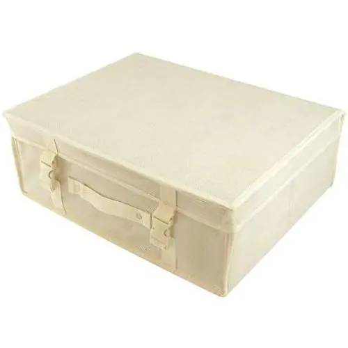 HANGERWORLD Small Ivory Wedding Dress Bridal Gown Garment Storage Boxes and Travel Carry Case HANGERWORLD Small Ivory Wedding Dress Bridal Gown Garment Storage Boxes and Travel Carry Case