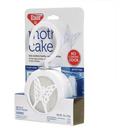 Enoz Moth Cake Pack of 12 Kills Clothes Moths, Carpet Beetles, and Eggs and Larvae