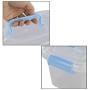 Doryh 5 L Plastic Storage Bin with Lid, Clear Transparent Boxes with Handles Set of 6