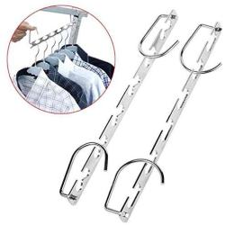 KOUYE- Clothes Hanger Multifunctional 6 Hole Drying Rack Organizer With Hook Suit Hangers