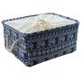 uxcell Canvas Fabric Storage Basket Bin for Shelves Closet, Storage Boxes with Drawstring Closure for Toys Laundry Organizer, Blue Elephant (X-Large - 17.7 uxcell Canvas Fabric Storage Basket Bin for Shelves Closet, Storage Boxes with Drawstring Closure for Toys Laundry Organizer, Blue Elephant (X-Large - 17.7