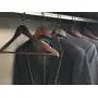 C&M LIFE Solid Wood Coat Hanger - Pack of 5, Smooth Finish Suit Hangers with Non Slip Bar and Cut Notches for Dress, Pant, Jacket