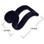 KISEER Mini Cascading Hanger Hooks, 50 Pcs Hanger Connection Hook for Clothes Hanger or Velvet Hanger(Black)