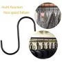 11 Pack Heavy Duty S Hooks Black Steel S Shaped Hooks for Hanging Pans Pots Plants Bags Towels Kitchen Hooks Hanger, Large 3.5 inch 11 Pack Heavy Duty S Hooks Black Steel S Shaped Hooks for Hanging Pans Pots Plants Bags Towels Kitchen Hooks Hanger, Large 3.5 inch