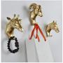 UKURO Animal Head Hook Statue Resin Crafts Key/Cap/Clothes Claw Hanger 3D Animals Figurines Home Mural Decoration