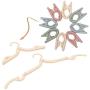Hi Storage Travel Hangers Folding Clothes Hanger Portable Travel Hanger Accessories & Drying Rack (Colorful)