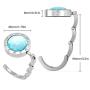 Tanice Foldable Purse Hooks 10pcs Crystal Table Folding Bag Purse Handbag Umbrella Hook Hanger Holder Weding Birthday Gift