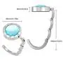 Tanice Foldable Purse Hooks 10pcs Crystal Table Folding Bag Purse Handbag Umbrella Hook Hanger Holder Weding Birthday Gift