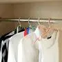 QKKstore Adjustable Fold Hang Plastic Hook Portable Fold Hanger Clothes Pegs Travel Space Saving Wardrobe Cloth Hanger Foldable 1Pc,Pink