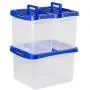 Bankers Boxes Heavy Duty Portable Plastic File Boxes with Hanging Rails, Letter, 1 Pack (0086304)