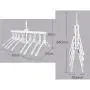 EvaroFly Multipurpose Folding Hanger, Save Space Storage Clothes Hanger, Household Travel -White 52x42cm