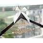 2 lines wood name wedding dress hanger, bridmaid dress hanger,bridal shower gift LL010 2 lines wood name wedding dress hanger, bridmaid dress hanger,bridal shower gift LL010
