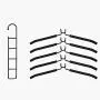 lliang Hangers 5 in 1 Multi-Layer Clothes Hangers Space-Saving Multiple Non-Slip Hanger for Wardrobe lliang Hangers 5 in 1 Multi-Layer Clothes Hangers Space-Saving Multiple Non-Slip Hanger for Wardrobe