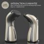 Steamer for Clothes [Luxury Edition] Powerful Dry Steam. Multi-Task: Fabric Wrinkle Remover- Clean- Refresh. Handheld Clothing Accessory. for All Kind of Garments. Home/Travel [MS208 Gold]
