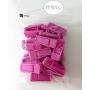 Plastic Slim-line Finger Clip Clothes Hanger Clips (60pcs, Pink)