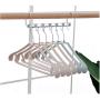 5pcs 6 Hole Shirts Clothes Hanger Holders Multifuction Save Space Non-Slip Clothing Organizer Practical Racks Hangers for Clothes