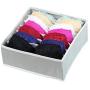 quysvnvqt 4Pcs/Set Fashion Storage Boxes Storage Supplies Houseware Underwear Bra Socks Organizer Drawer Divider Storage Boxes Case for Home - Gray quysvnvqt 4Pcs/Set Fashion Storage Boxes Storage Supplies Houseware Underwear Bra Socks Organizer Drawer Divider Storage Boxes Case for Home - Gray