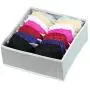 quysvnvqt 4Pcs/Set Fashion Storage Boxes Storage Supplies Houseware Underwear Bra Socks Organizer Drawer Divider Storage Boxes Case for Home - Gray