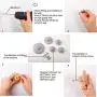 Wall Hooks Coat Hooks 5Pcs Dots Hook Door Hanger Hook for The Wall,Living Room,Bathroom,Home Decor(Gray) Wall Hooks Coat Hooks 5Pcs Dots Hook Door Hanger Hook for The Wall,Living Room,Bathroom,Home Decor(Gray)