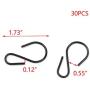 Tulead 1.73'' Length S Hooks Iron Hanger Hooks Connectors S-Shaped Hook Hnagers 2mm Thickness Pack of 30