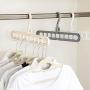 Liveday Rotate Folding Hanger Double-Used Clothes Rack Anti-Skid Portable Hanging for Home Wet Dry Clothes