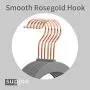 SUPJOO Premium Velvet Hangers Rose Gold Swivel Hooks - Felt Hangers-HeavyDuty Non Slip Sturdy Suit Hangers-Space Saving Clothes Hangers 50 Pack for Skirts Coats (Gray)