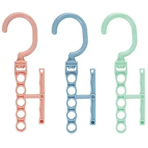 10pcs Random Color 5 Circle Plastic Hanger Cabide Clothes Hanger Hook Hanger Organizer Fixed Holder Storage Racks Buckle Hanger Anti-Slip Home 10pcs Random Color 5 Circle Plastic Hanger Cabide Clothes Hanger Hook Hanger Organizer Fixed Holder Storage Racks Buckle Hanger Anti-Slip Home