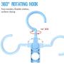 XINJIA Magic Clothes Hanger Organizer, Clothes Hanger with Double Hook,Nine-Hole Magic Hanger Creative Multi-Purpose Hanger Home Magic Storage Artifact Anti-Skid Drying Rack