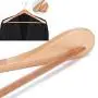 STSUNEU Large Wood Hangers, Wooden Hangers Gugertree with Wide Shoulders,Suit Hanger， Natural Finished Goods, Trouser Rack, 6/ Pack