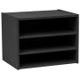 IRIS USA, SBS BLACK, Modular Wood Storage Organizer Cube Boxes with Adjustable Shelves, Black, 1 Pack IRIS USA, SBS BLACK, Modular Wood Storage Organizer Cube Boxes with Adjustable Shelves, Black, 1 Pack