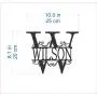 Split Wall Monogram Initial Any Letter Name Wreath Personalized Last Name Family Sign Acrylic Laser Cut Sign Outdoor Metal Custom House Garden Front Door Wedding Gift Hanger Housewarming Hanging Decor