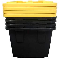 Greenmade 4 Pack Heavy-Duty Plastic Storage Boxes with Lids, 27 Gallon (4)