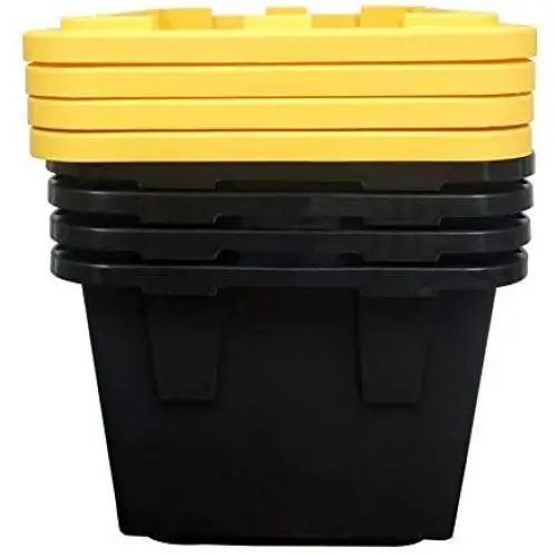 Greenmade 4 Pack Heavy-Duty Plastic Storage Boxes with Lids, 27 Gallon (4) Greenmade 4 Pack Heavy-Duty Plastic Storage Boxes with Lids, 27 Gallon (4)