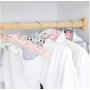 10pcs Clothes Hanger Sponge Padded Clothes Drying Rack Multifunction Scarf Clothes Hangers Random Color