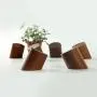 Anjuer Natural Wooden Wall Coat Hooks Hat Hanger Towel Rack Home Vintage Single Organizer Hangers, Handmade Craft Black Walnut 3 pcs