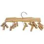 Ayygift SET OF 2 Durable Foldable Wooden Airer Laundry Rack Clothes Sock Hanger 16 Clips Clamps Ayygift SET OF 2 Durable Foldable Wooden Airer Laundry Rack Clothes Sock Hanger 16 Clips Clamps