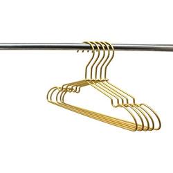 KOOBAY 30Pack 12.6 inch Gold Metal Hangers Non Slip Suit Coated Wire Aluminum Children Storage Baby Hangers