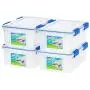 IRIS USA, Inc. WSB-SS Ziploc WeatherShield 16 Quart Storage Box, Clear, 4 Pack, IRIS USA, Inc. WSB-SS Ziploc WeatherShield 16 Quart Storage Box, Clear, 4 Pack,