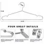 TUXWANG Metal Hangers, 60 Pack Stainless Steel Strong Wire Clothes Hangers-16.5 Inch, Silvery (Renewed) TUXWANG Metal Hangers, 60 Pack Stainless Steel Strong Wire Clothes Hangers-16.5 Inch, Silvery (Renewed)